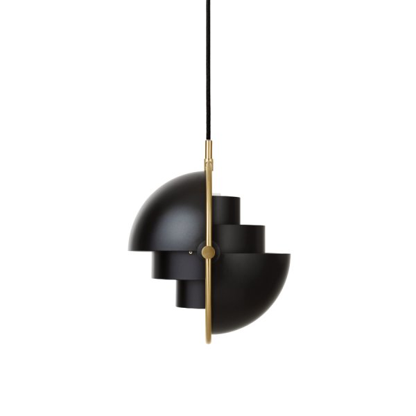 Suspension Mulit_lite noire et dorée GUBI