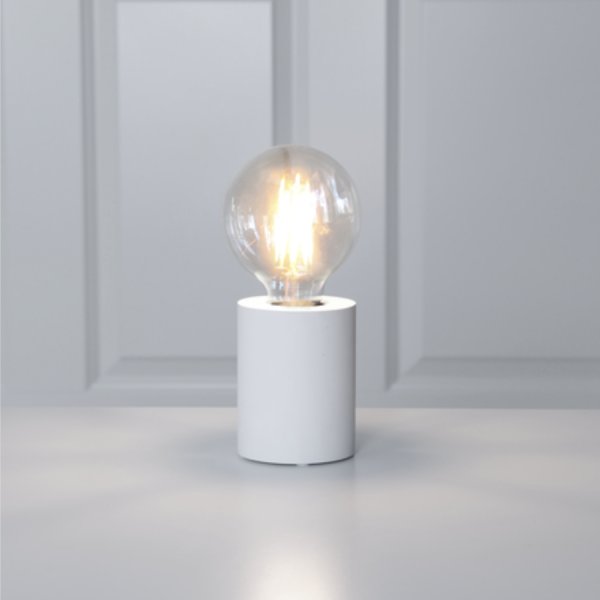 Socle blanc tube