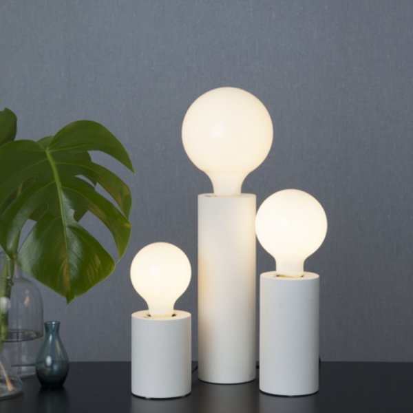 Socle blanc tube