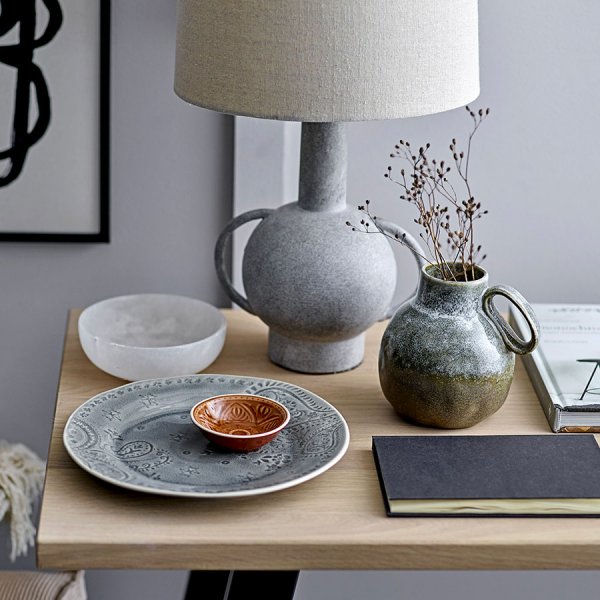 Lampe de table Terre cuite Grey Bloomingville