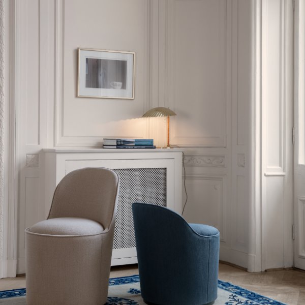 Lampe coquillage doré Gubi